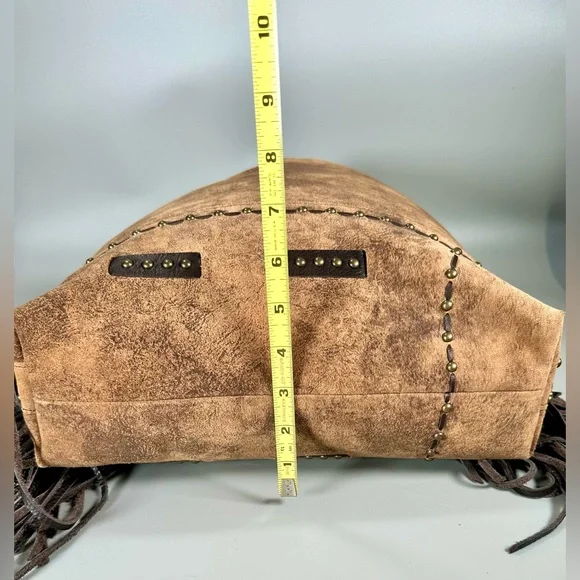 Juan Antonio Distressed Leather HOBO shoulder/handbag - Picture 6 of 15